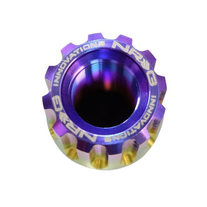 NRG 200 Series M12 X 1.5 Titanium Lug Nut Set - 21 Pc w/Lock Key Socket - Neochrome - JDMuscleLug NutsnrgLN-T200MC-21