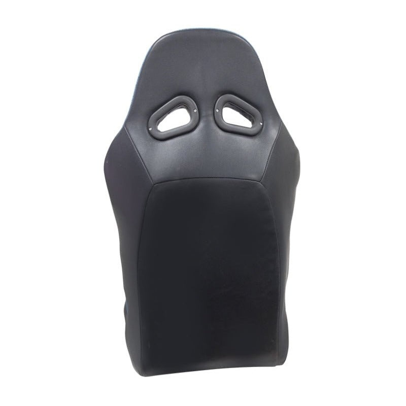 NRG Defender Seat/ Water Resistant Steel Frame Suspension - Gray w/ Blue Trim w/ Defender Logo - JDMuscleSeatsnrgDF-100GY-S