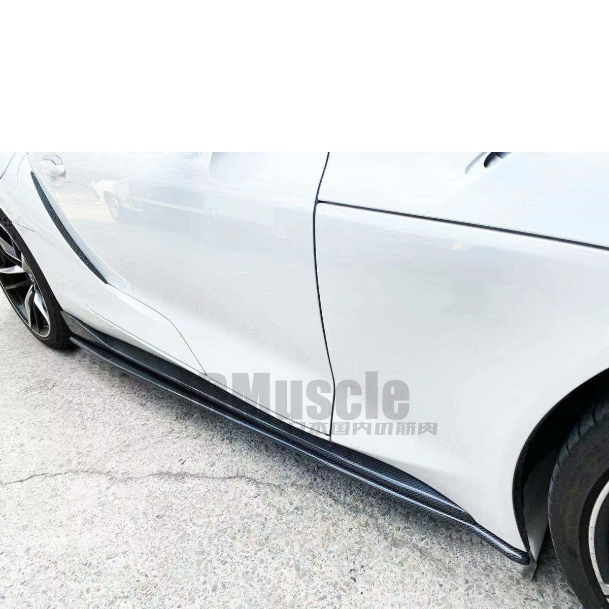 JDMuscle Tanso Carbon Fiber MX Style Side Skirt for 2020+ Toyota Supra - JDMuscleSide SkirtsJDM-A90-SS1
