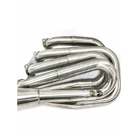 PLM Power Driven B-Series Hood Exit Race Header with 4-1 Megaphone B18 B20 | PLM-HB-HOOD-HEADER-SHIELD - JDMuscleExhaust Headers and ManifoldsPLM-HB-HOOD-HEADER-SHIELD