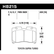 Hawk Performance Front TT HT-10 Race Brake Pads Toyota Supra 1995-1998 | HB215S.630 - JDMuscleBrake PadshawkHB215S.630