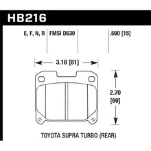 Hawk Performance Rear TT Blue 9012 Race Brake Pads Toyota Supra 1993-1998 | HB216E.590 - JDMuscleBrake PadshawkHB216E.590