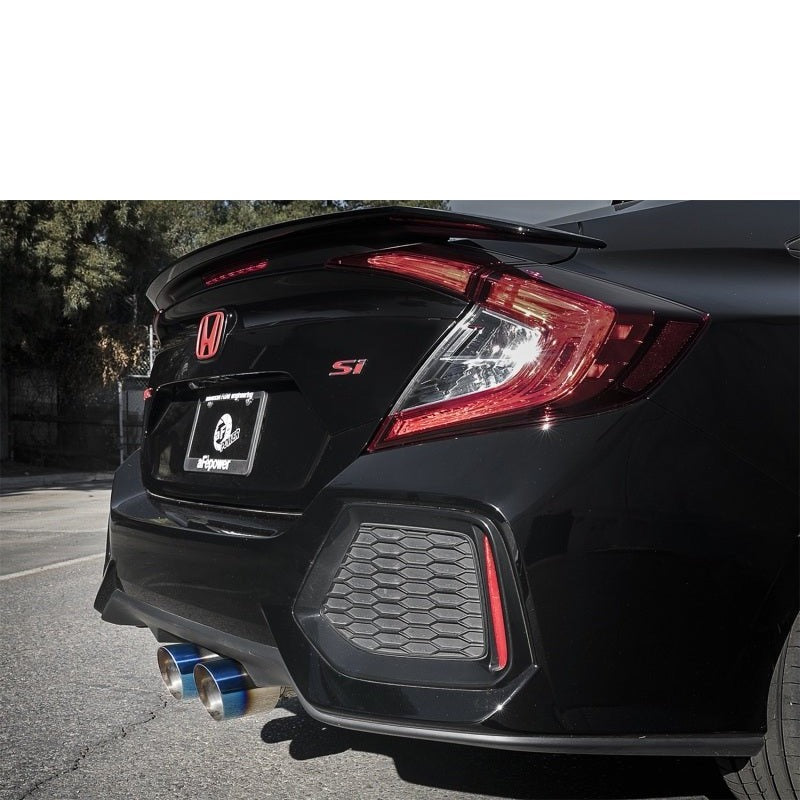 aFe Takeda 3in 304 SS Cat-Back Exhaust System w/ Blue Tips Honda Civic Si 2017+ | 49-36621-L - JDMuscleCat Back Exhaust Systemafe49-36621-L