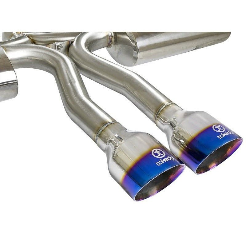 aFe Takeda 3in 304 SS Cat-Back Exhaust System w/ Blue Tips Honda Civic Si 2017+ | 49-36621-L - JDMuscleCat Back Exhaust Systemafe49-36621-L