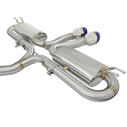 aFe Takeda 3in 304 SS Cat-Back Exhaust System w/ Blue Tips Honda Civic Si 2017+ | 49-36621-L - JDMuscleCat Back Exhaust Systemafe49-36621-L