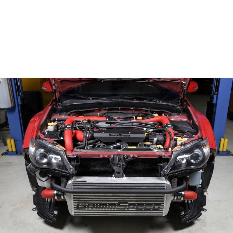 GrimmSpeed Front Mount Intercooler Kit - Red Subaru STI 2008-2014 | 090227 - JDMuscleIntercoolersgrm090227