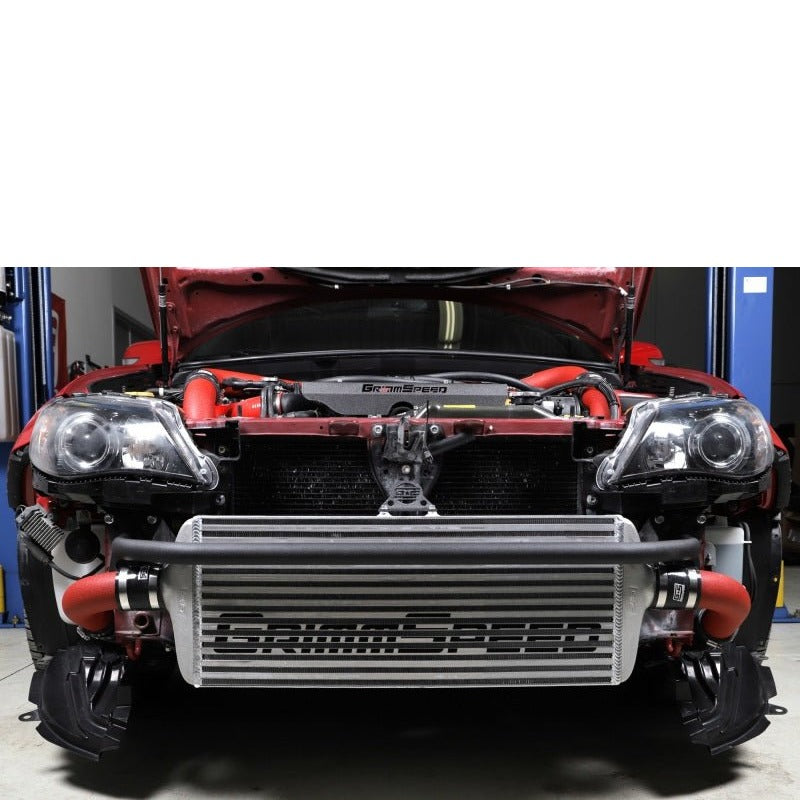 GrimmSpeed Front Mount Intercooler Kit - Red Subaru STI 2008-2014 | 090227 - JDMuscleIntercoolersgrm090227