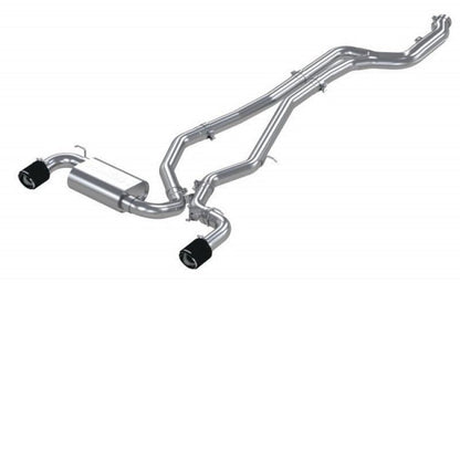 MBRP 3in Cat Back Dual Rear Carbon Fiber Tips T304 Toyota Supra 3.0L 2020+ | S43003CF - JDMuscleCat Back Exhaust SystemmbrpS43003CF
