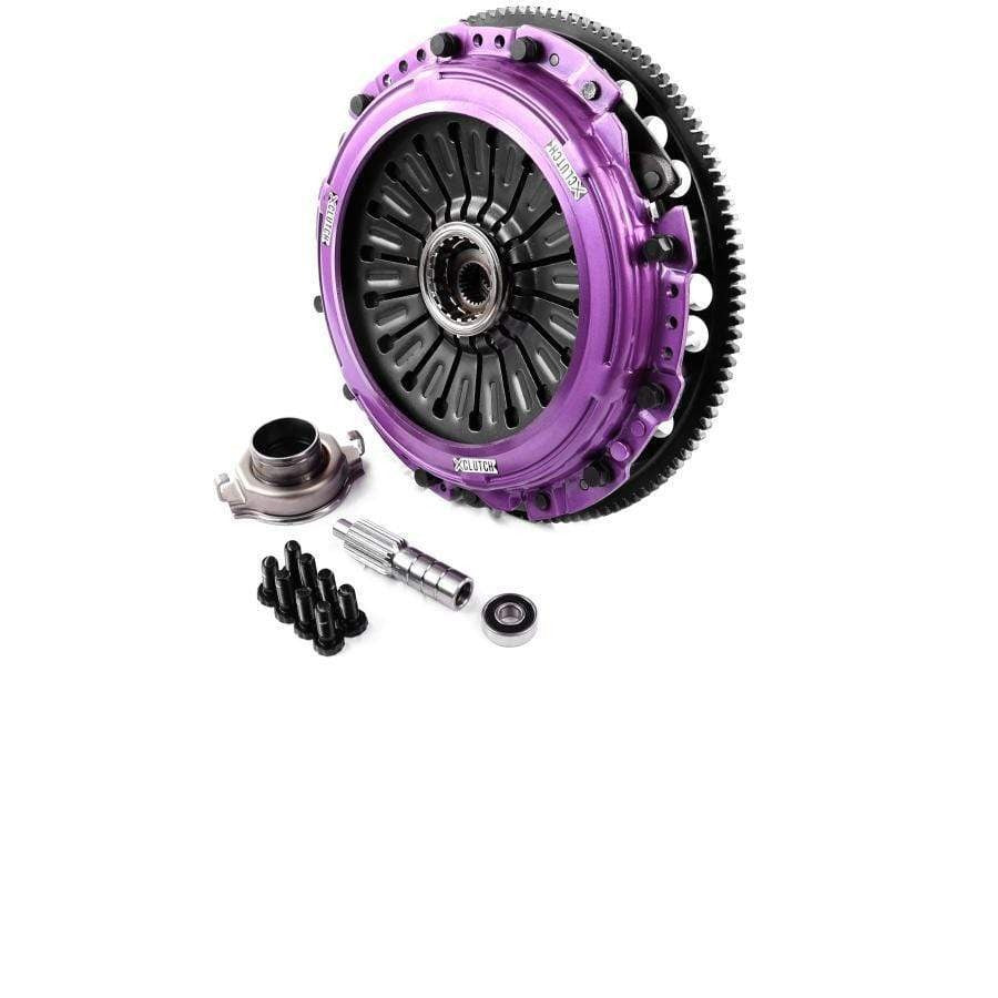 XClutch Clutch Kit Twin Solid Organic Clutch Discs w/ Flywheel STI 2004-21 - JDMuscleClutchesXCLXKSU23531-2GL