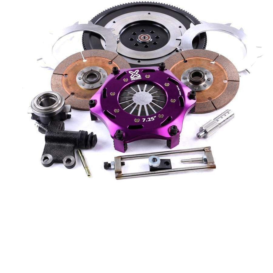 XClutch Clutch Kit 7.25 in. Twin Solid Ceramic Discs w/ Flywheel Subaru STI 2004-21 | XKSU18521-2E - JDMuscleClutchesXCLXKSU18521-2E