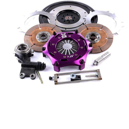 XClutch Clutch Kit 7.25 in. Twin Solid Ceramic Discs w/ Flywheel Subaru STI 2004-21 | XKSU18521-2E - JDMuscleClutchesXCLXKSU18521-2E