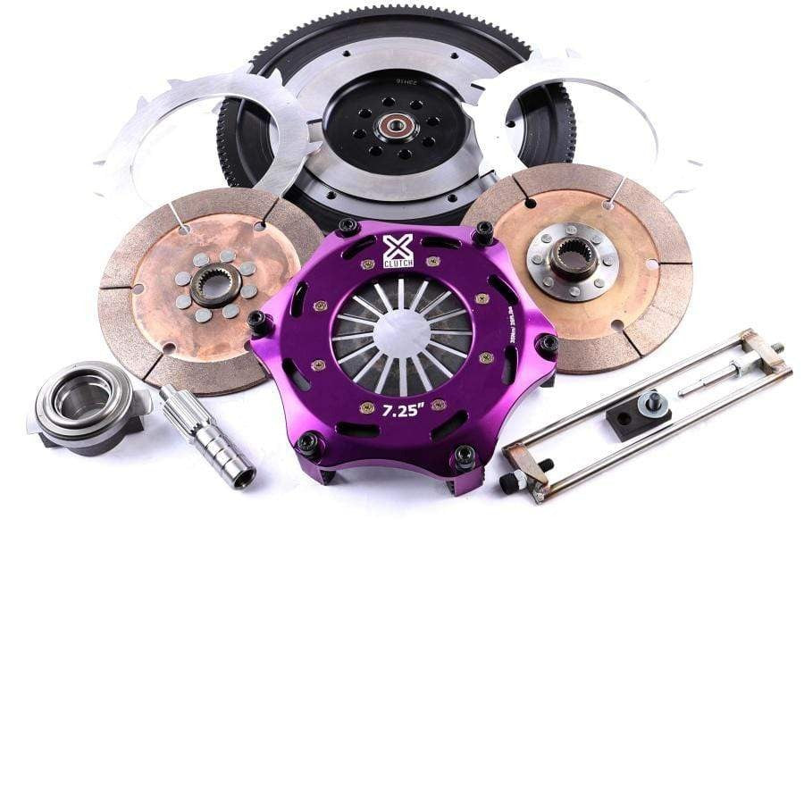 XClutch Clutch Kit 7.25in Twin Solid Ceramic Disc w/ Flywheel WRX 2002-2005 / Forester XT 2004-2006 / Legacy GT 2008-2012 | XKSU18520-2E - JDMuscleClutchesXCLXKSU18520-2E