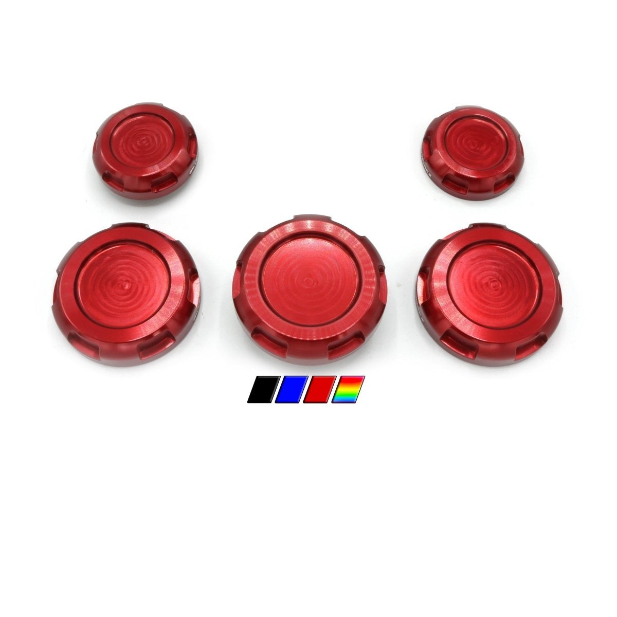 Billetworkz Engine Bay Caps - Zero Series Subaru BRZ / Scion FR-S 2013+ - JDMuscleEngine Covers and CapsbwzBW-EBCZ-SUB-BRZ-5RedAuto