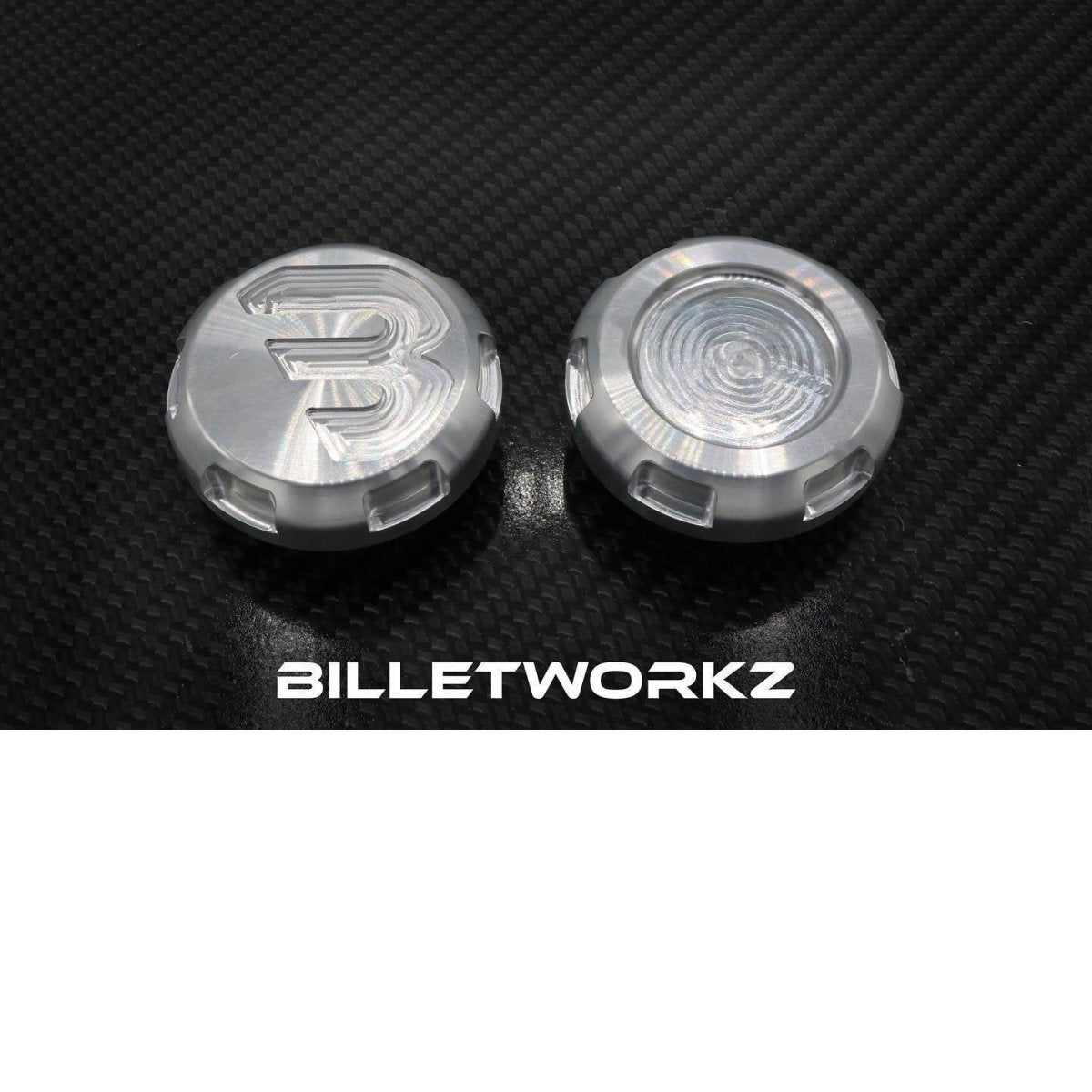 Billetworkz Engine Bay Caps - Zero Series Subaru BRZ / Scion FR-S 2013+ - JDMuscleEngine Covers and CapsbwzBW-EBCZ-SUB-BRZ-7SilverAuto