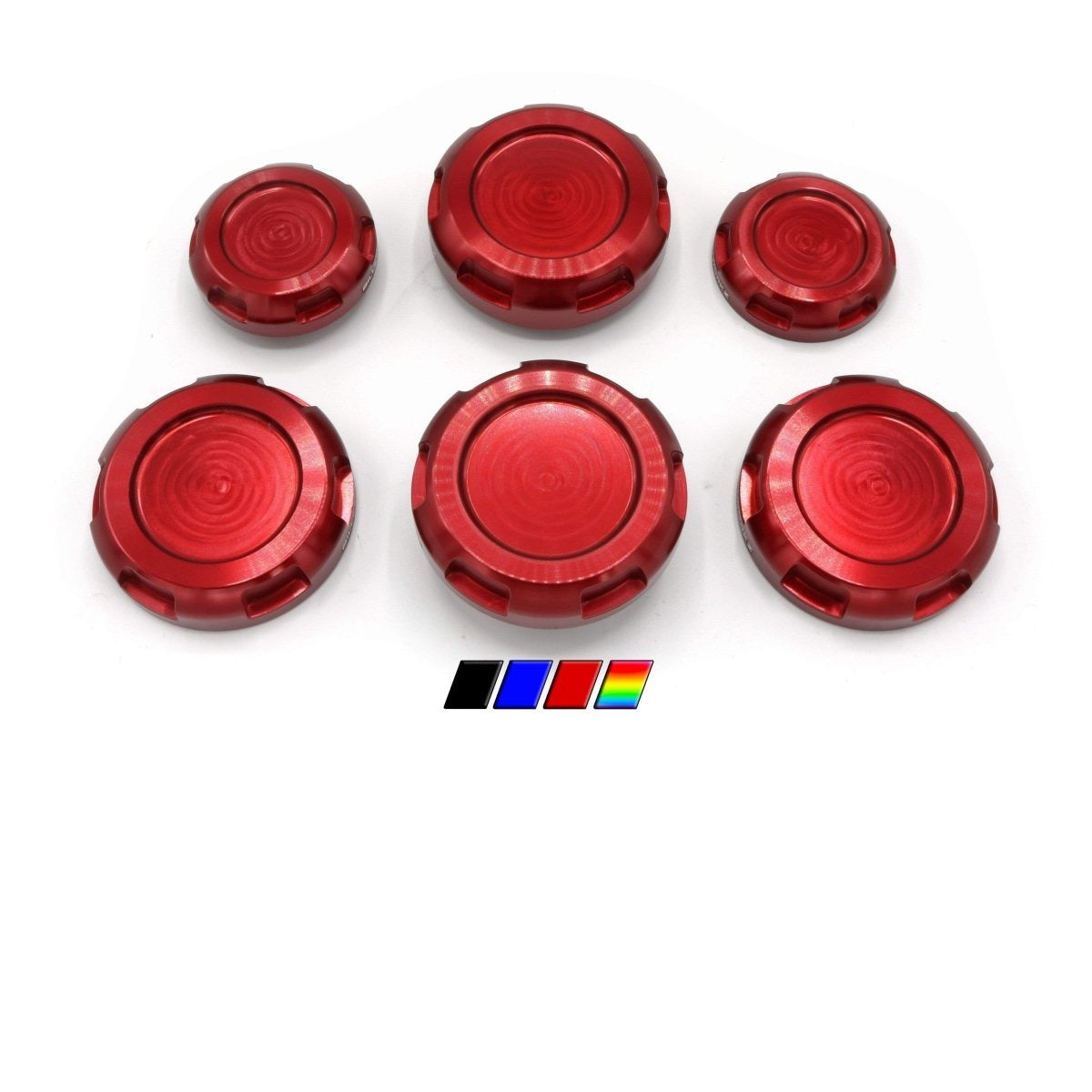 Billetworkz Engine Bay Caps - Zero Series WRX/STI 2002-2007 - JDMuscleEngine Covers and CapsbwzBW-EBCZ-SUB-GD-3Red