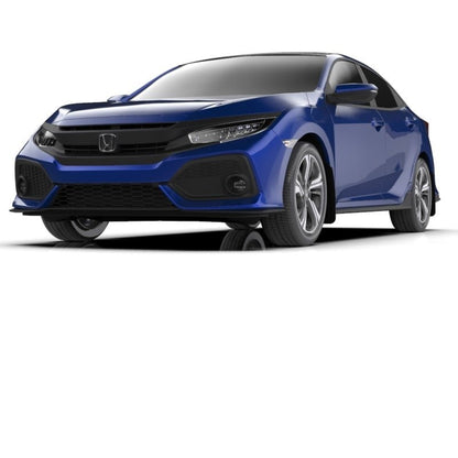 Rally Armor Red Mud Flap White Logo Honda Civic LX / EX / EX-L Hatch 2017-21 | MF71-UR-RD/WH - JDMuscleMudflapsralMF71-UR-RD/WH