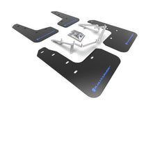 Rally Armor back Black Mud Flap Blue Logo Honda Civic LX / EX / EX-L Hatch 2017-21 | MF71-UR-BLK/BL - JDMuscleMudflapsralMF71-UR-BLK/BL