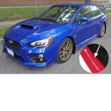 Rally Armor [15-21 WRX/STI] UR Red Mud Flap w/ White Logo - JDMuscleMudflapsralMF32-UR-RD/WH