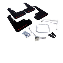 Rally Armor [15-21 WRX/STI] UR Mudflaps Black Urethane Red Logo - JDMuscleMudflapsralMF32-UR-BLK/RD
