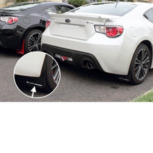 Rally Armor UR Black Mud Flap w/ White Logo Scion FR-S 2013-2016 / Subaru BRZ 2013+ | MF23-UR-BLK/WH - JDMuscleMudflapsralMF23-UR-BLK/WH