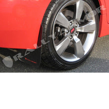 Rally Armor [08-14 STI Hatchback, 11-14 WRX Hatchback] V2 UR Black Mud Flap w/ Red Logo - JDMuscleMudflapsralMF15-UR-BLK/RD