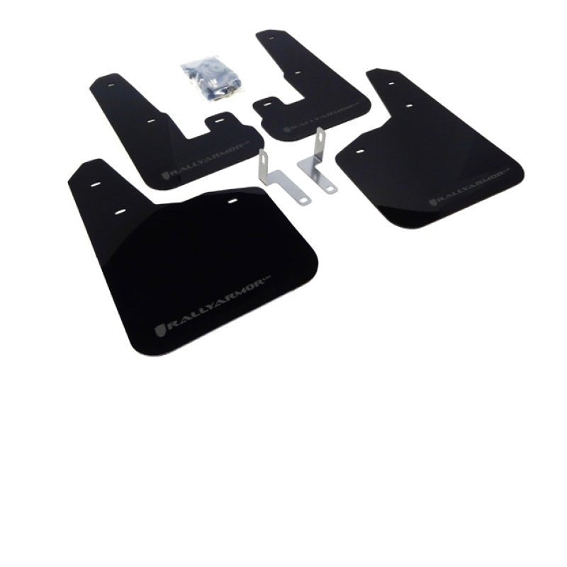 Rally Armor UR Black Mud Flap w/ Grey Logo Subaru Legacy 2010 - 2014 | MF14-UR-BLK/GRY - JDMuscleMudflapsralMF14-UR-BLK/GRY