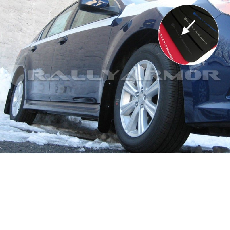 Rally Armor UR Black Mud Flap w/ Grey Logo Subaru Legacy 2010 - 2014 | MF14-UR-BLK/GRY - JDMuscleMudflapsralMF14-UR-BLK/GRY