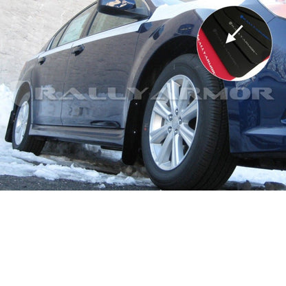 Rally Armor UR Black Mud Flap w/ Grey Logo Subaru Legacy 2010 - 2014 | MF14-UR-BLK/GRY - JDMuscleMudflapsralMF14-UR-BLK/GRY