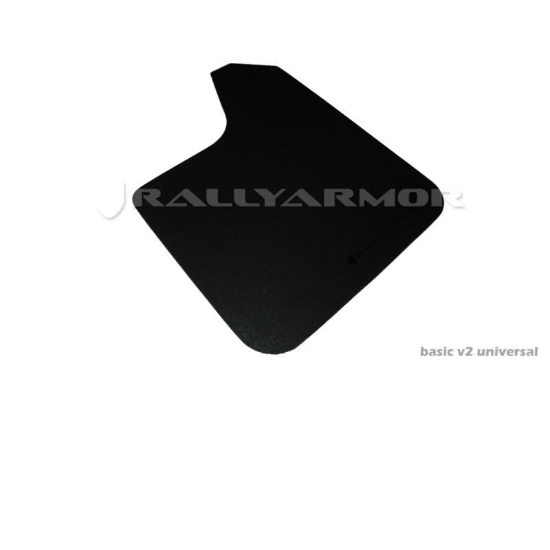 Rally Armor Basic Black Mud Flap w/ Black Logo Universal | MF12-BAS-BLK - JDMuscleMudflapsralMF12-BAS-BLK
