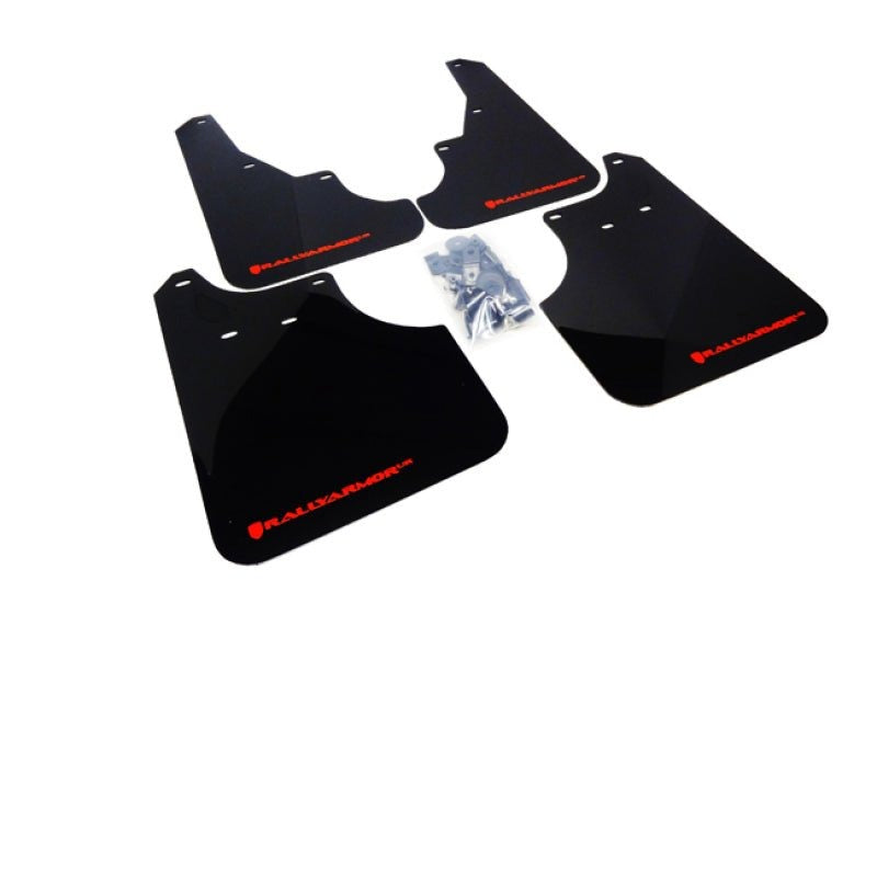 Rally Armor UR Black Mud Flap w/ Red Logo Subaru Forester 2009-2013 | MF11-UR-BLK/RD - JDMuscleMudflapsralMF11-UR-BLK/RD