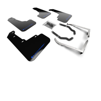 Rally Armor Lift/AT UR Black Mud Flap w/ Blue Logo Subaru Crosstrek 2018+ | MF46-LTUR-BLK/BL - JDMuscleMudflapsralMF46-LTUR-BLK/BL