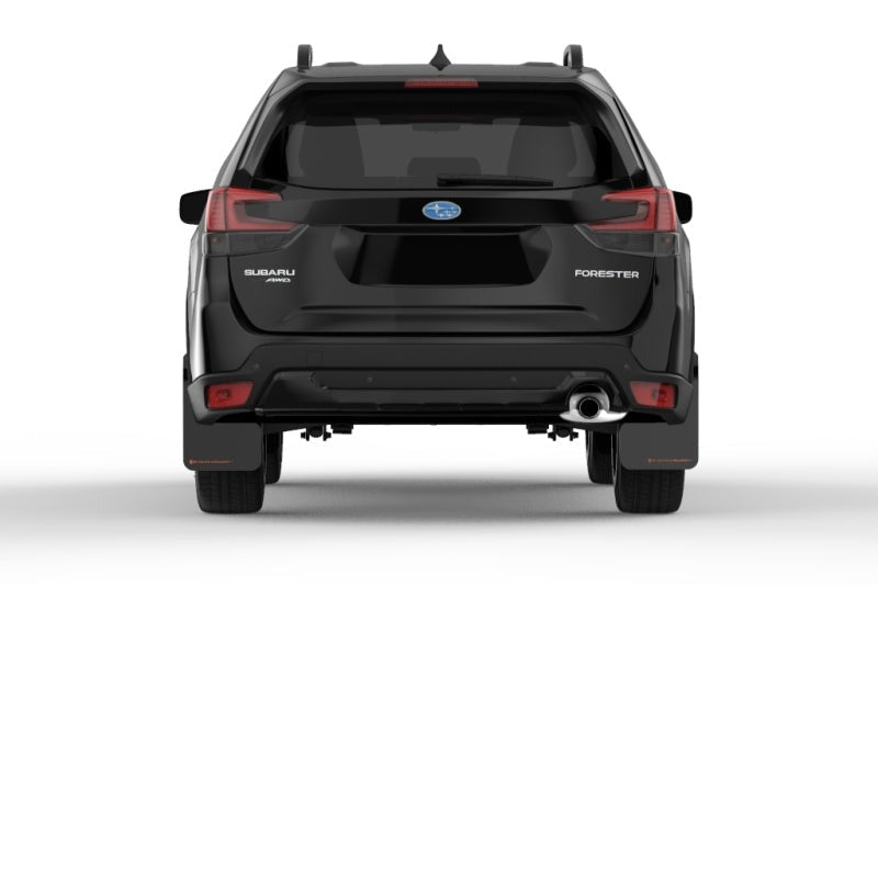 Rally Armor UR Black Mud Flap w/ Orange Logo Subaru Forester 2019-21 | MF52-UR-BLK/OR - JDMuscleMudflapsralMF52-UR-BLK/OR