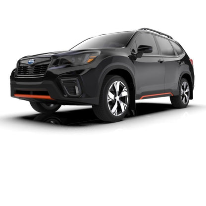 Rally Armor UR Black Mud Flap w/ Orange Logo Subaru Forester 2019-21 | MF52-UR-BLK/OR - JDMuscleMudflapsralMF52-UR-BLK/OR