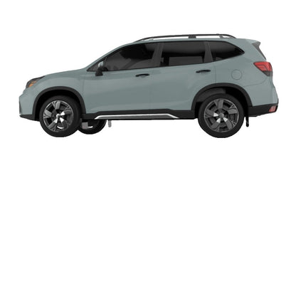 Rally Armor UR Black Mud Flap w/ Orange Logo Subaru Forester 2019-21 | MF52-UR-BLK/OR - JDMuscleMudflapsralMF52-UR-BLK/OR