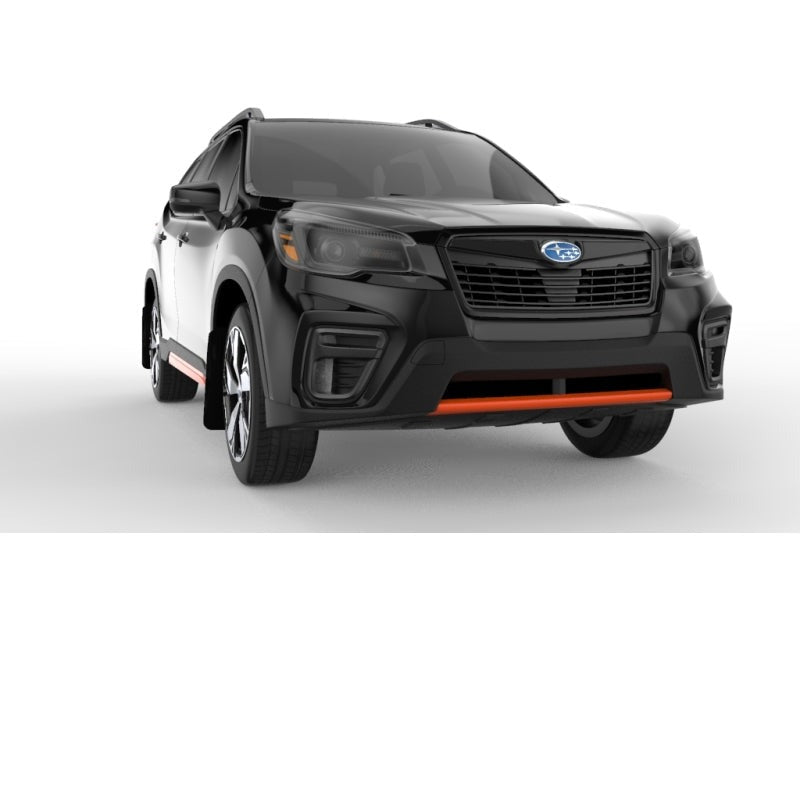 Rally Armor UR Black Mud Flap w/ Orange Logo Subaru Forester 2019-21 | MF52-UR-BLK/OR - JDMuscleMudflapsralMF52-UR-BLK/OR