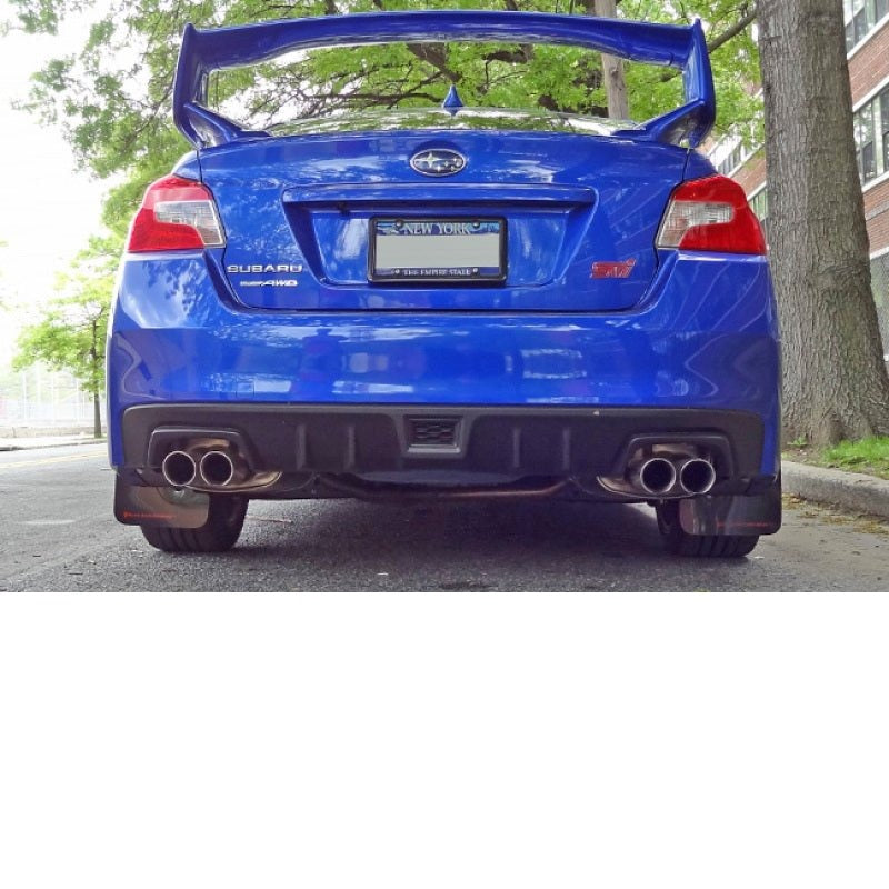 Rally Armor UR White Mud Flap w/ Red Logo WRX 15-2018 / STI 15-2018 | MF32-UR-WH/RD - JDMuscleMudflapsralMF32-UR-WH/RD