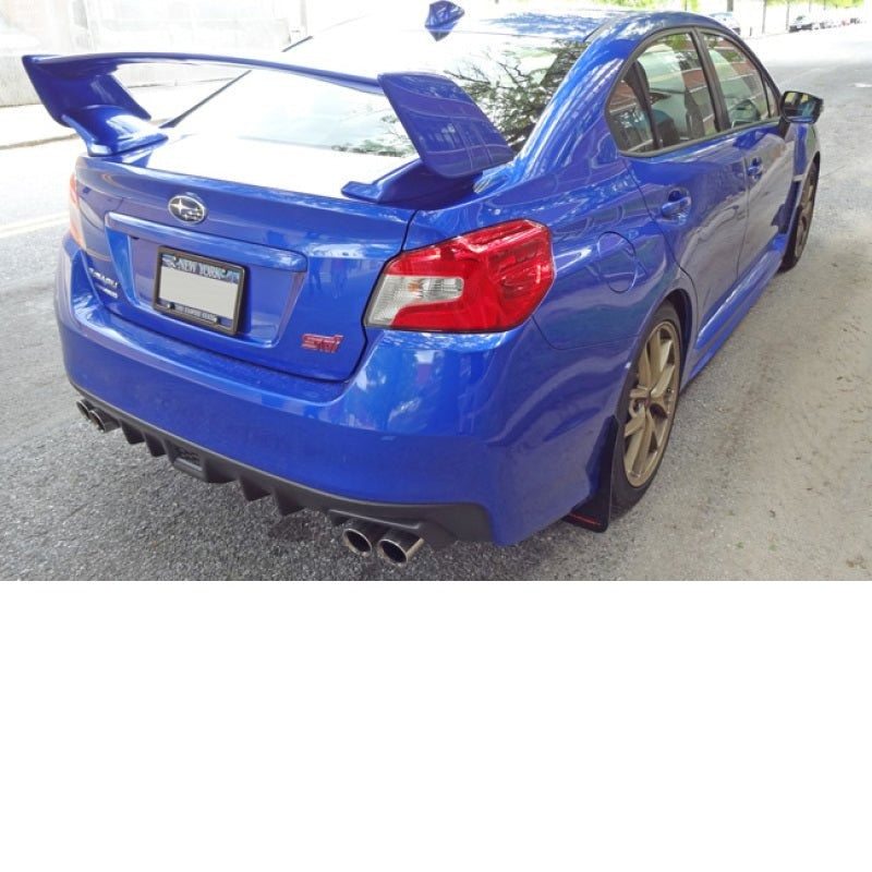 Rally Armor UR White Mud Flap w/ Red Logo WRX 15-2018 / STI 15-2018 | MF32-UR-WH/RD - JDMuscleMudflapsralMF32-UR-WH/RD