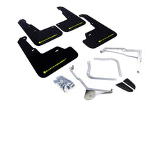 Rally Armor [15-21 WRX/STI] Black UR Mud Flap w/Green Logo - JDMuscleMudflapsralMF32-UR-BLK/CGN