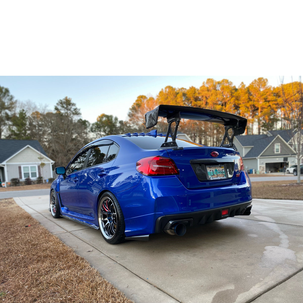 JDMuscle [15-21 WRX/STI] Carbon Fiber License Plate Backing | Carbon Fiber Forged Carbon Fiber