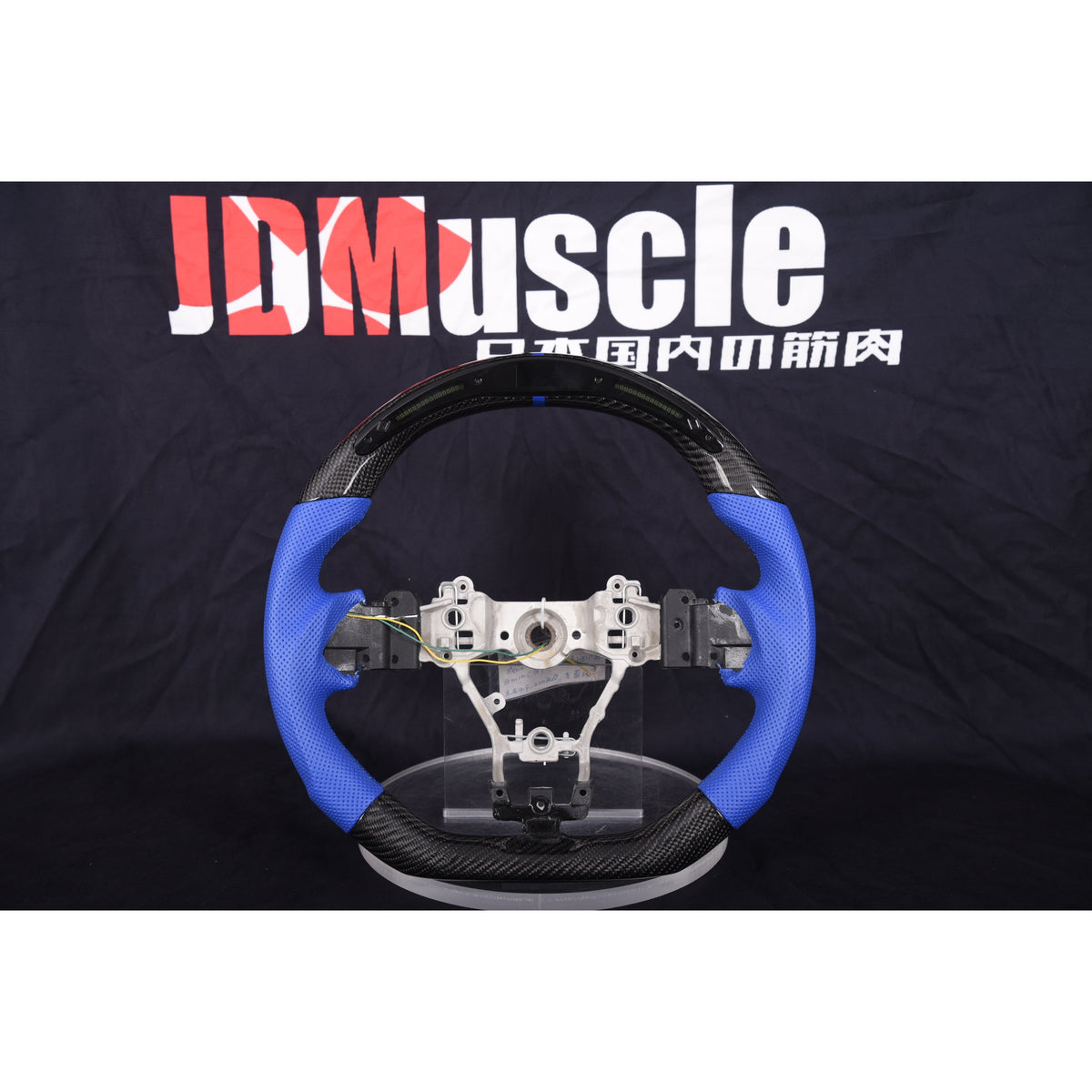 JDMuscle [15-21 WRX/STI] Custom Carbon Fiber Steering Wheel