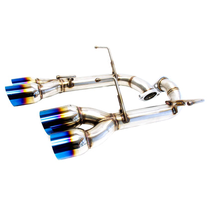 PLM WRX & STI 2015 - 2021 Axle-Back Exhaust / Muffler Deletes V1 Poish / Titanium Tip