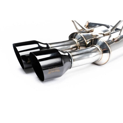 Invidia [15-21 WRX/STI] Gemini R400 Signature Series Black Tip Quad Tip Exhaust | HS15STIGM4SB