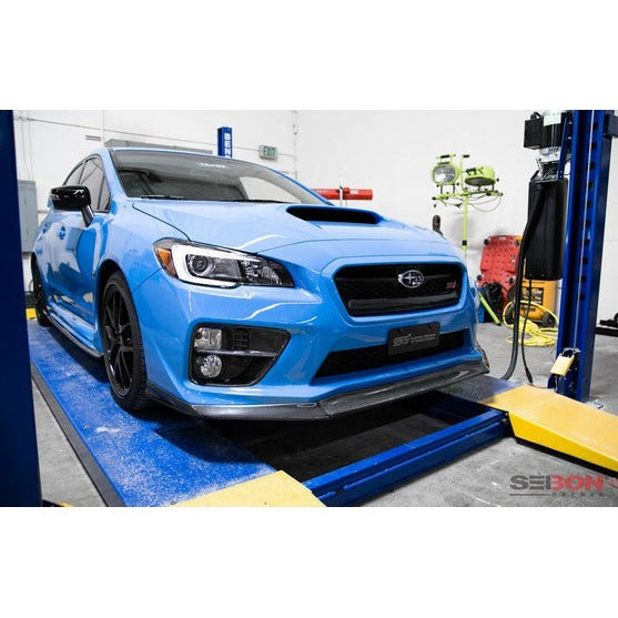 Seibon 15-17 WRX/STI MB1-Style Carbon Fiber Front Lip | FL15SBIMP-MB1
