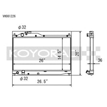 Koyo [00-09 Honda S2000 M/T] Aluminum Radiator | VH081226