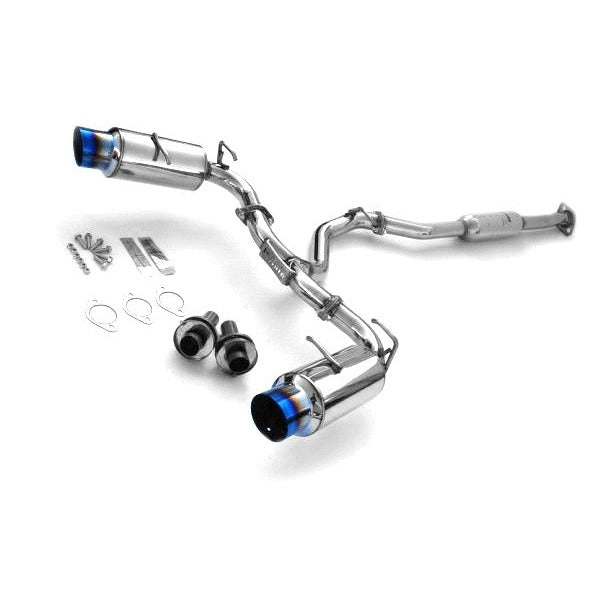 Invidia [13-24 BRZ / 13-16 FRS/ 17-21 GT86 / 21-24 GR86] N1 Cat back Exhaust Burnt Titanium Tips | HS12SSTGTT