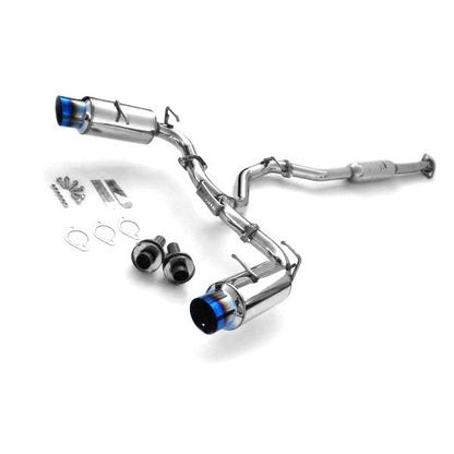 Invidia [13-24 BRZ / 13-16 FRS/ 17-21 GT86 / 21-24 GR86] N1 Cat back Exhaust Burnt Titanium Tips | HS12SSTGTT