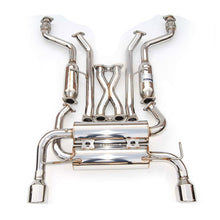Invidia Gemini Rolled Stainless Tips Cat Back Exhaust Nissan 370Z 2009+ | HS09N7ZGIS