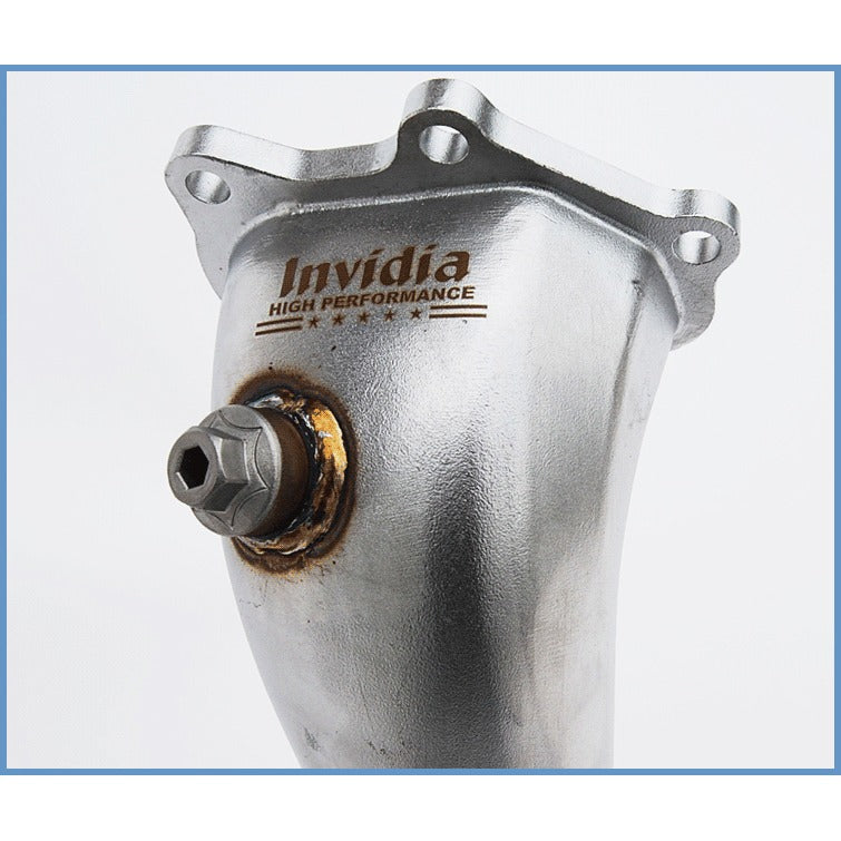 Invidia [08-14 WRX, 08-21 STI] High Flow Cat w/ Extra 02 Bung Downpipe | HS08SW1DOC