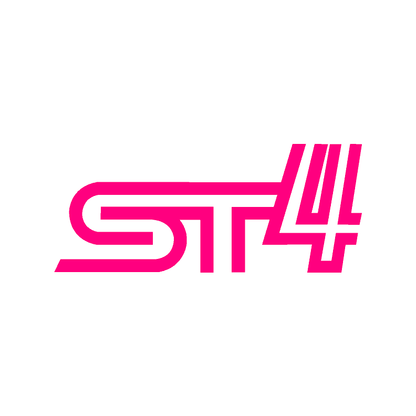 ST4 6" Sticker fits 4th Generation Subaru WRX / STI - 2015 - 2021 - JDMuscleExterior Bodyst46in-pkPink