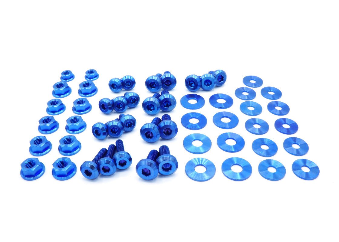 Stage 1 Titanium Hardware Engine Bay Kit - Nissan 350Z (2003 - 2006) - JDMuscleHardware KitsNIS-009-Ti-BLUBlue